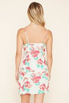Thumbnail for your product : LOVE21 LOVE 21 Floral Surplice Cami Dress