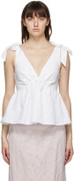 Thumbnail for your product : Brock Collection White Ribes Tank Top