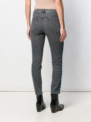 Alanui Bead-Embellished Skinny Jeans