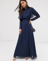 asos blue cape dress
