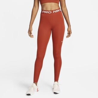 Nike Pro Women's Mid-Rise Mesh-Paneled Leggings - ShopStyle Activewear Pants