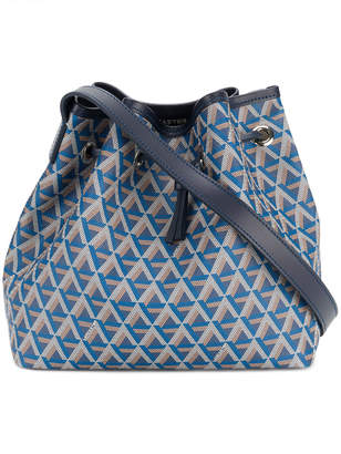 Lancaster geometric pattern drawstring shoulder bag