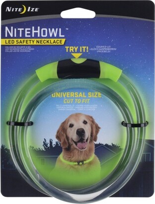 Nite Ize Nite Howl LED Safety Necklace Adjustable Dog Collar - Green