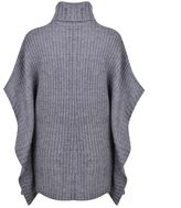 Thumbnail for your product : Michael Kors MICHAEL BY Faux Leather Trim Cape