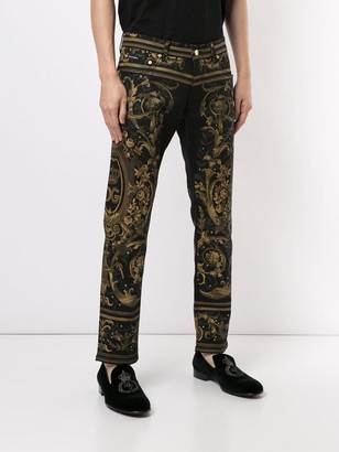 Dolce & Gabbana Floral Print Skinny Jeans
