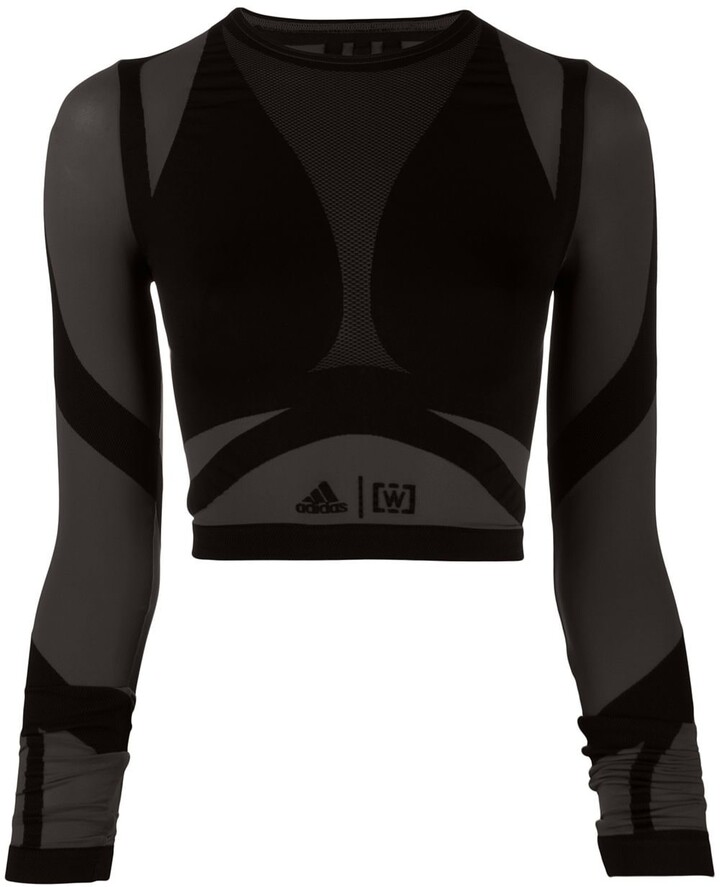 Wolford X Adidas Panelled Cropped Top - ShopStyle