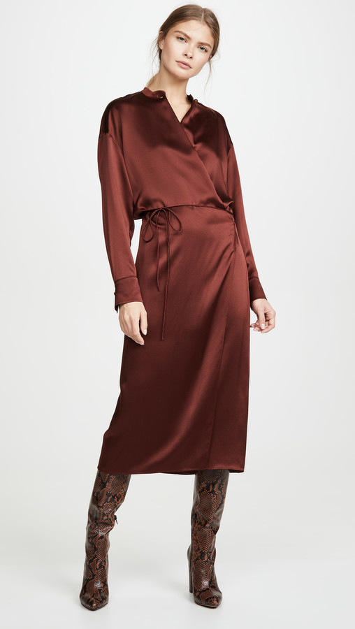 vince wrap dress