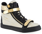 Thumbnail for your product : Giuseppe Zanotti Double buckle high-top trainers