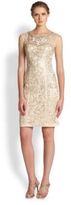 Thumbnail for your product : Sue Wong Embellished Illusion Dress