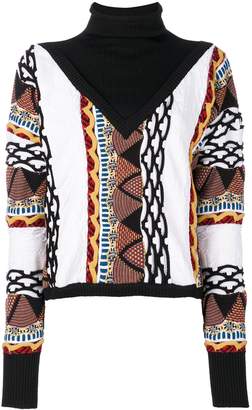 Aalto roll neck patterned jumper