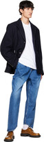 Thumbnail for your product : Ader Error Navy Brushed Blazer