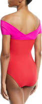 Thumbnail for your product : Oye Swimwear Zenia Off-the-Shoulder One-Piece Swimsuit