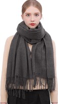 Thumbnail for your product : RIIQIICHY Ladies Pink Scarf Pashmina Shawls and Wraps for Wedding Scarfs for Women Winter Warm