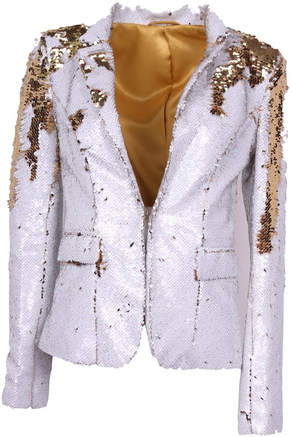 white sparkle jacket