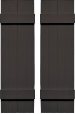 Builders Edge Builders Edge, TailorMade Four Board Joined, Board-n-Batten Shutters, w/Shutter-Loks
