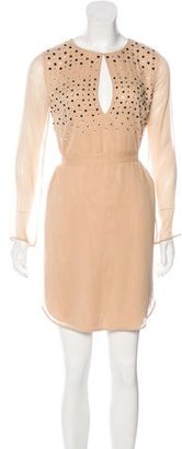 Diane von Furstenberg Embellished Mini Dress