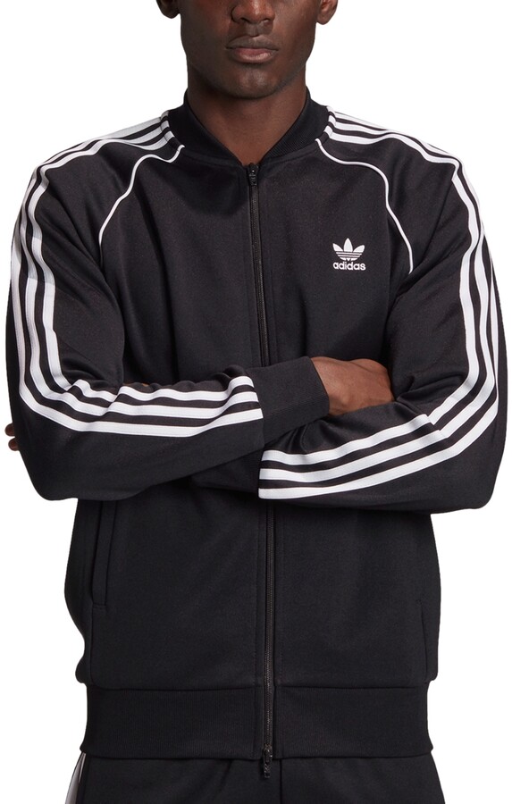 fængelsflugt scarp Miljøvenlig adidas Superstar Track Jacket (Black/White 2) Men's Sweatshirt - ShopStyle