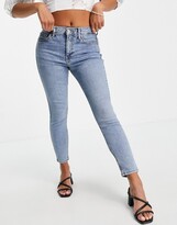 Thumbnail for your product : Topshop Petite bleach Jamie jeans