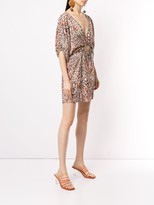 Thumbnail for your product : SUBOO Uma leopard print V-neck dress