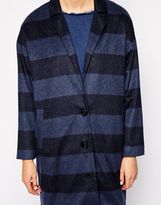 Thumbnail for your product : Won Hundred Key Stripe Coat in Wool