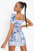 Thumbnail for your product : boohoo Printed Short Sleeve Mini Dress