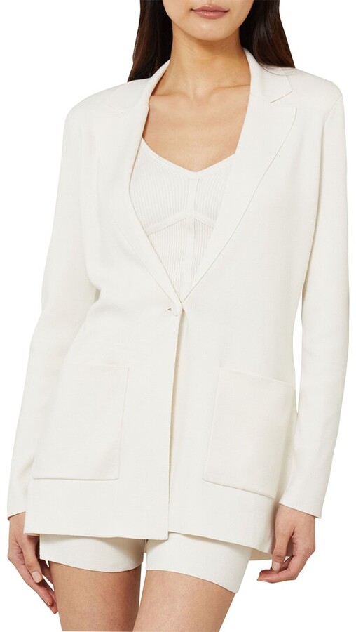 bcbg white jacket