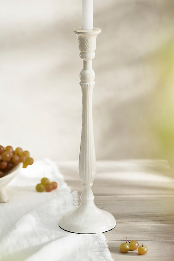 terrain Textured Enamel Taper Holder, Large
