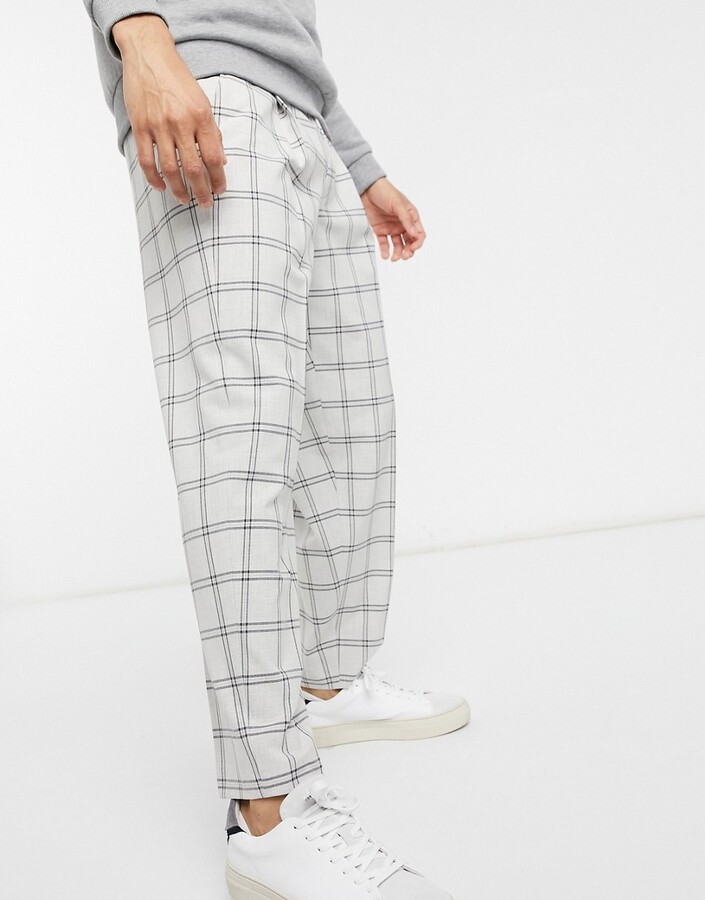 Grey Plaid Pants | Shop the world's largest collection of fashion 