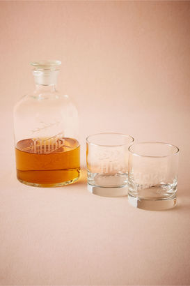 BHLDN His, Hers & Ours Decanter Set