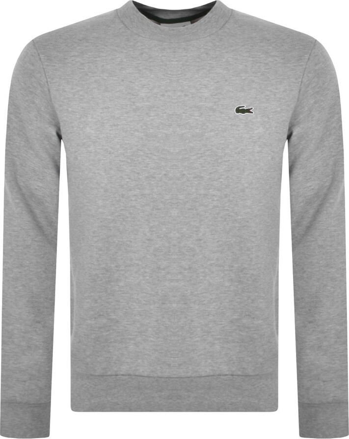 Lacoste Sport Crew Neck Sweatshirt Grey ShopStyle Jumpers & Hoodies