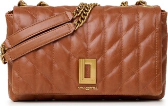 KARL LAGERFELD PARIS Lafayette Leather Shoulder Bag - Macy's