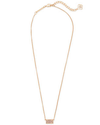 Kendra Scott Pattie Pendant Necklace In Rose Gold