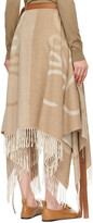 Thumbnail for your product : Loewe Beige Anagram Blanket Skirt