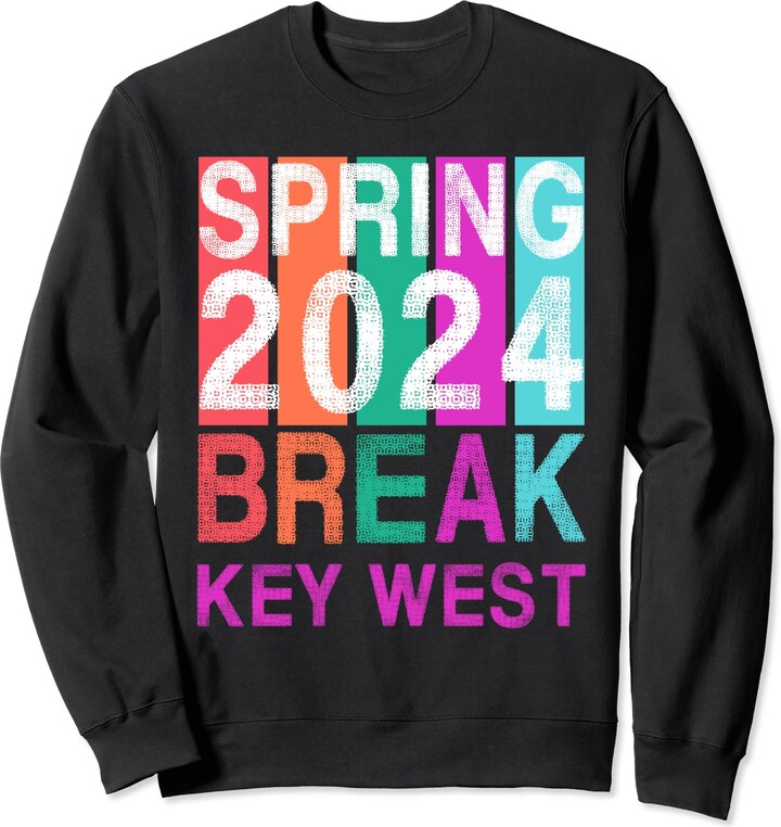 Spring Break 2024 School Family Beach Vacation Tee Spring Break 2024 Key West Beach Vacation Men Women Matching Sweatshirt