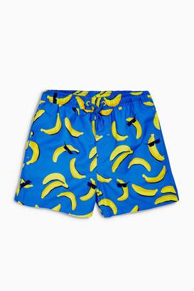 Next Boys Blue/Yellow Banana Print Swim Shorts (3mths-16yrs)