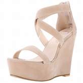 Thumbnail for your product : CAMSSOO Women's Open Toe Comfort Ankle Strap Platform Wedge Sandal Size 6 EU36