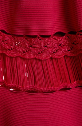 Alexander McQueen Ladder Stitch Panel Sweater Dress