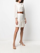 Thumbnail for your product : Liu Jo Embroidered Ruffle-Detail Dress