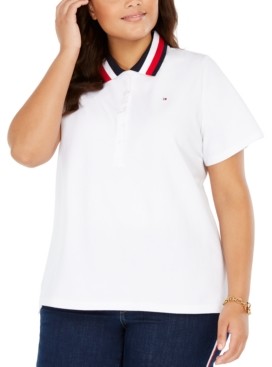 Tommy Hilfiger White Plus Size Tops 