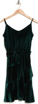 Thumbnail for your product : Tahari Velvet Tie Waist Ruffle Dress