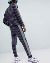 Thumbnail for your product : Jaded London Rainbow Stripe Joggers With Metallic Side Stripe