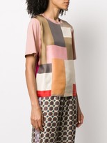 Thumbnail for your product : Pierre Louis Mascia patchwork geometric-print T-shirt