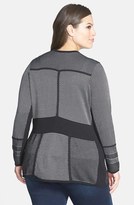 Thumbnail for your product : Nic+Zoe 'Dynamic Stripe' Cardigan (Plus Size)