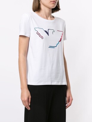 Emporio Armani sequin logo T-shirt