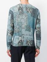 Thumbnail for your product : Etro paisley print patchwork sweater