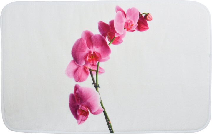 MSV-France Bathroom Rug 30x18 Inch MSV France Memory Foam Lanyu White ...