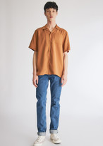 Thumbnail for your product : Need Men's Jasper Camp Collar Button Up in Rust, Size Medium