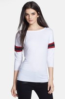 Thumbnail for your product : Bailey 44 'T Formation' Mesh Stripe Sleeve Tee