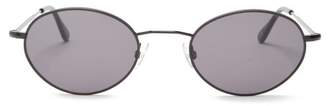 Andy Wolf - Armstrong Oval Shaped Sunglasses - Mens - Black