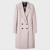 Thumbnail for your product : Paul Smith Women's Pale Pink Wool-Cashmere Double-Breasted Coat